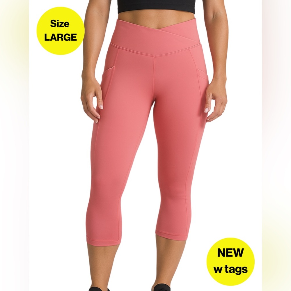 NWT MIRITY Tummy Control, High Waisted Yoga Pants (Large)